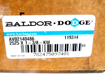 NEW BALDOR DODGE 119314 BUSHING 2525 X 1-3/8-KW