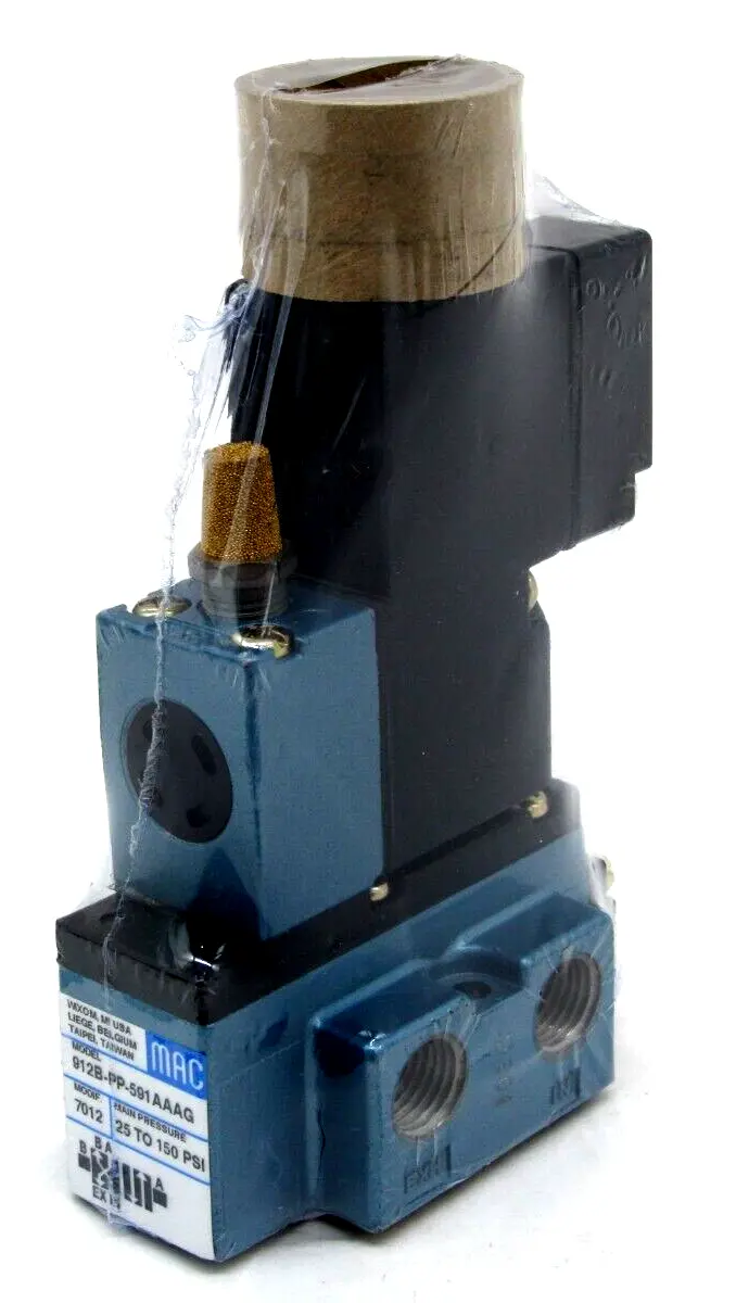 NEW MAC VALVES 912B-PP-591-AAAG SOLENOID VALVE PPE-591AAAG 912BPP591AAAG