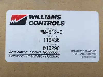 USED WILLIAMS CONTROLS WM-512-C