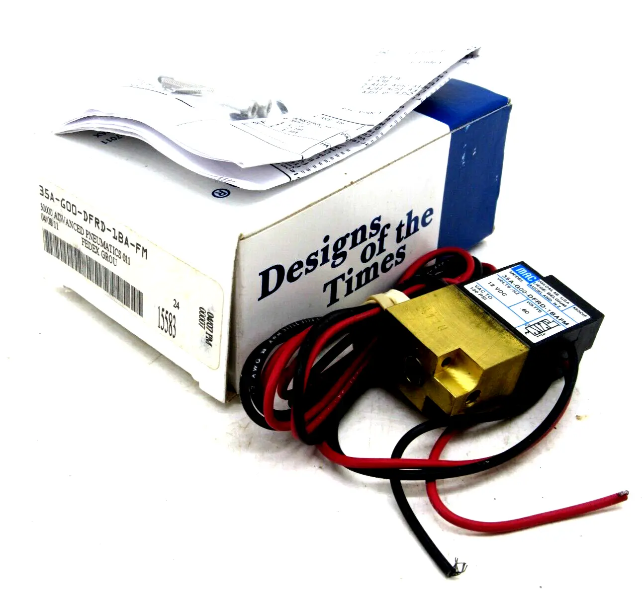 NEW MAC VALVES 35A-G00-DFRD-1BA-FM VALVE 35AG00DFRD1BAFM