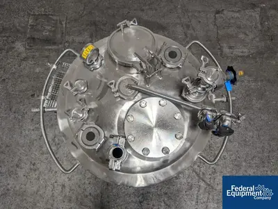 USED Precision 150 Liter Precision Stainless Jacketed Receiver Tank, 316L S/S, 45/100