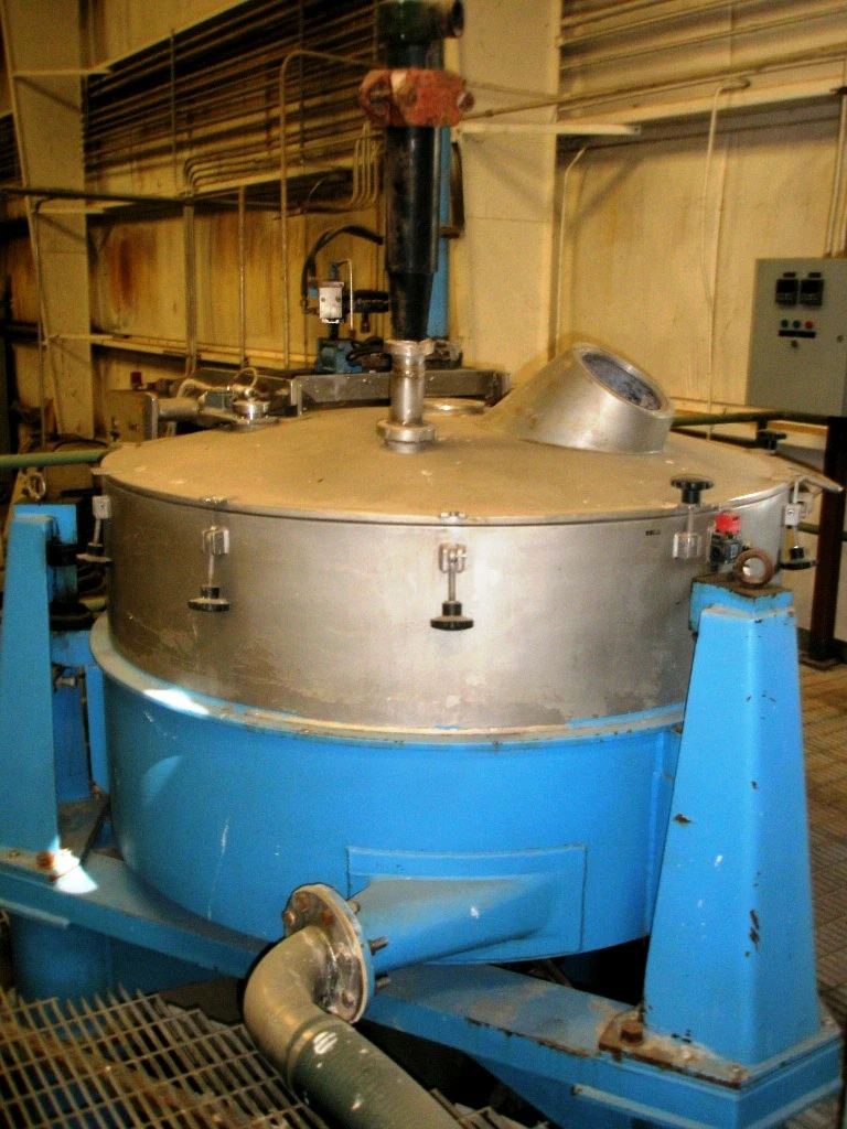 (2) Toniatti 204-REA 1250 x 500mm perforate basket centrifuges, 304SS.