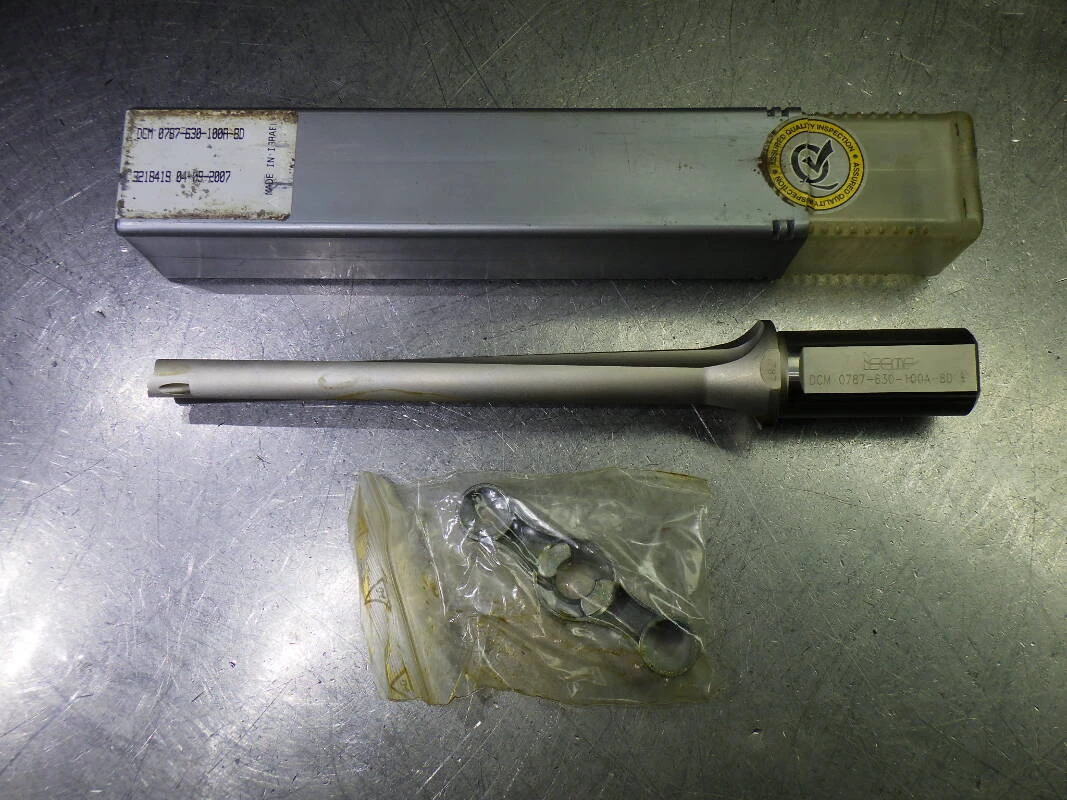 Iscar .787-.823" Coolant Thru 8xD Drill 1" Shank DCM 0787-630-100A-8D (LOC2992B)