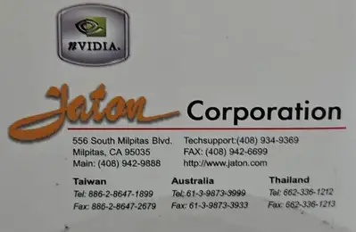 Used Jaton 3DFORCE FX-5200 TV 82208D/V5 Graphics/Video Cards South Carolina US | Palmetto Automation #1158580