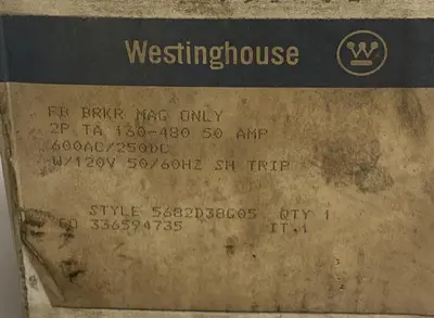New | in-Stock WESTINGHOUSE 5682D38G05 Miscellaneous Equipment (Electrical & Power) | Surplus Asset Holdings #1192662