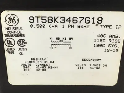 USED GENERAL ELECTRIC / GE 9T58K3467G18