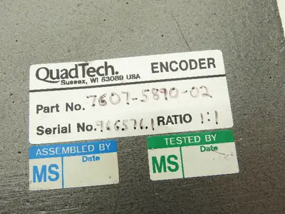 PressTech 7607-5890-02 Encoder Controls Module Gravure Printing Ratio 1:1