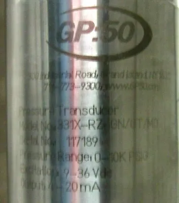 NEW GP:50 331X-RX-GN/GT/MD PRESSURE TRANSDUCER 331XRXGNGTMD