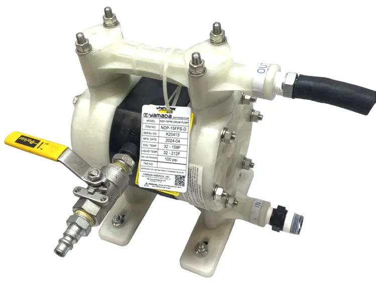 Used Yamada Diaphragm Pump Polypropylene Santoprene 1/2" AODD 13.5 GPM Diaphragm Pumps Michigan US | Maverick Industrial Sales #1395286