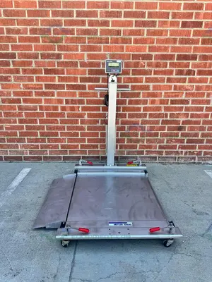 Used METTLER TOLEDO 2888 STAINLESS STEEL SCALE W/ HAWK READOUT 1000 LBS  36 X 36 Scales California US | Equipment Lab #1394844