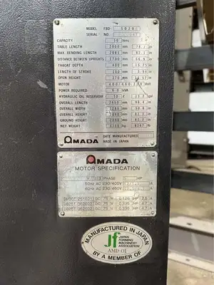 1993 AMADA FBD-5020E Press Brakes | Used Fab Machines (5)