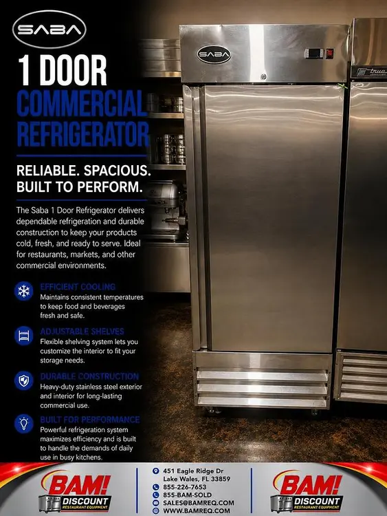 Used SABA S-23R Refrigerators Florida US | BAM Discount Restaurant Equipment #1390543