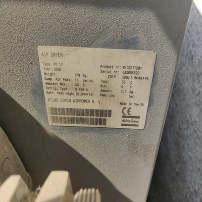 Atlas Copco FX 12 Air Dryer