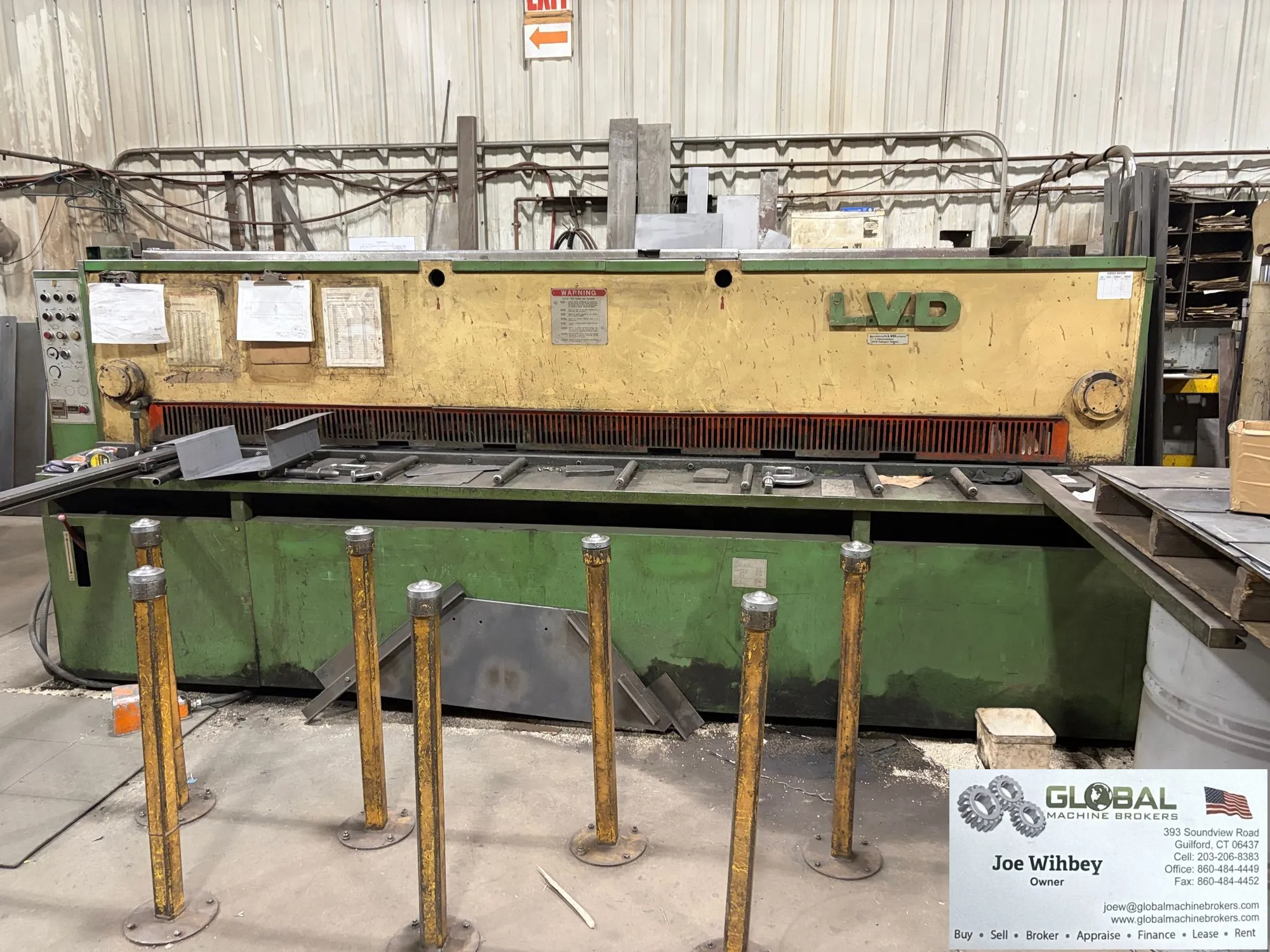 LVD Challenger 25 Industrial Hydraulic Guillotine Squaring Shear 1/4"x10ft