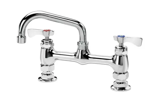 Krowne 15-806L Deck Mount Faucet - 6" Swing Spout, 8" Centers