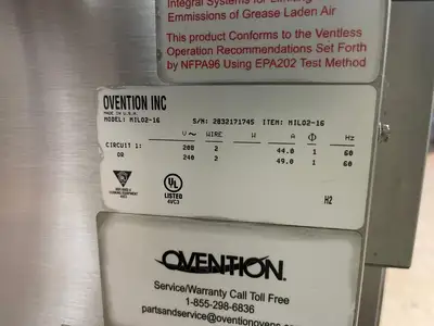 Used Ovention Double MiLO MILO2-16 Electric Ovens Illinois US | Falcon Restaurant Supply #1375685