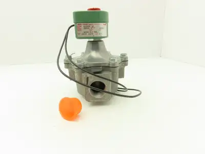 Asco Redhat 8215B50VM Solenoid Valve 2 Way Vacuum 10-3 NC 110/120VAC 1"NPT