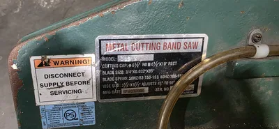 Craftex Metal Cutting Band Saw