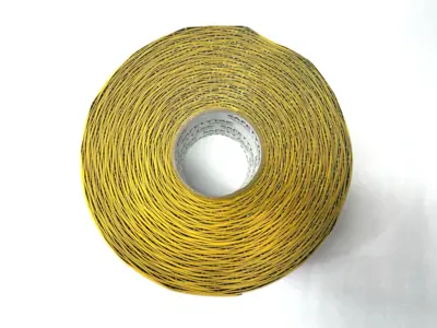 USED SAFETYTAC YELLOW FLOOR MARKING TAPE 4" X 100'