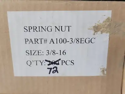 A100-3/8EGC Spring Nut