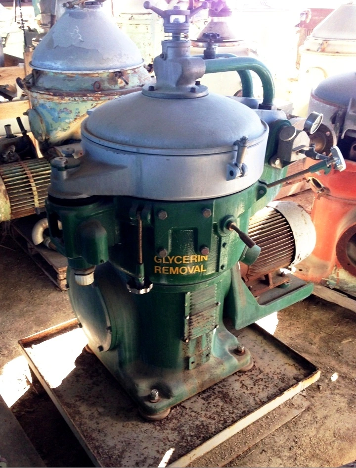 (2) Alfa-Laval MAB 209S-24-60 oil purifiers, SS.