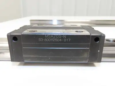 PMI MSA20S-N Linear Rail AMT Linearways w/ 1 Guide Slider 1m Length Lot of 2