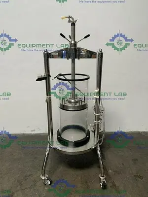 USED 2008 MILLIPORE QUIKSCALE 350 X 800 GL105002 CHROMATOGRAPHY COLUMN W/ BUBBLE TRAP 74 L
