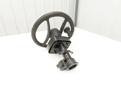 Hyster 8808585 Forklift Steering Wheel & Bracket Assembly Removed From E80XN