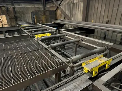 25' X 36" POWERED EXIT ROLLER CONVEYOR: STOCK #22915