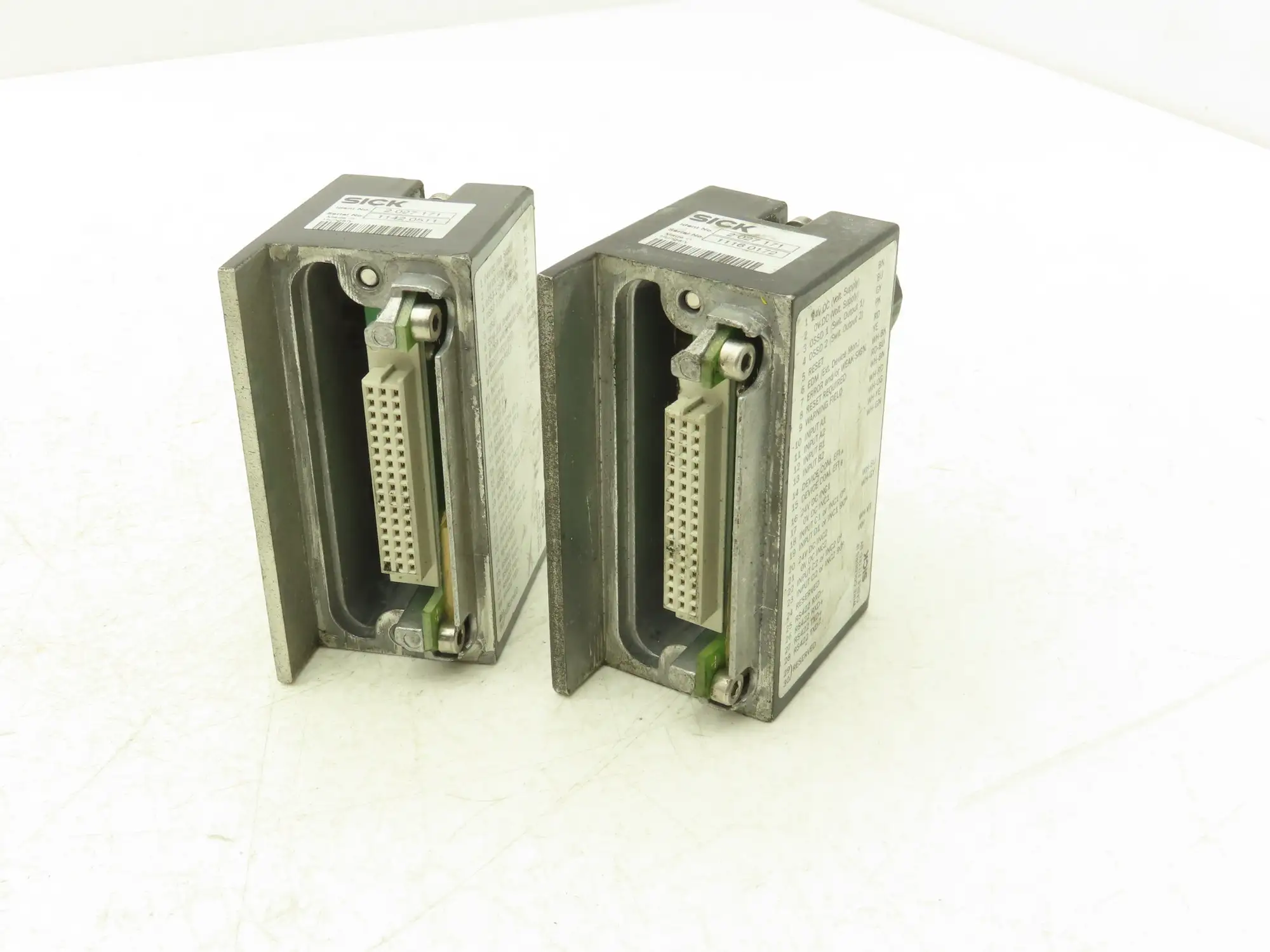 Sick 2 027 171 Optic Scanner Head Plug Connector Module Lot of 2
