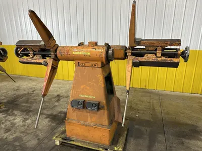 2500 LBS X 12" COOPER WEYMOUTH DOUBLE END PULL-OFF COIL REEL UNCOILER: STOCK #22619