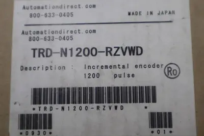 Automation Direct TRD-N1200-RZVWD Incremental Encoder 1200 PULSE STOCK K-3436