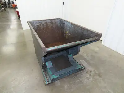 Wright Self Dumping Hopper 1 Yd Capacity 4000lb 7 Gauge Steel