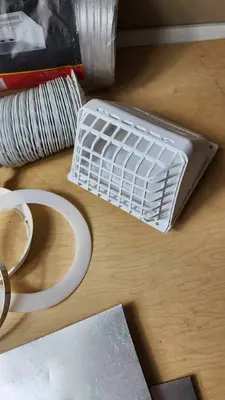 Semi-Rigid Aluminum Duct Vent Kit including Metal Clamps, Vents, and Accessories