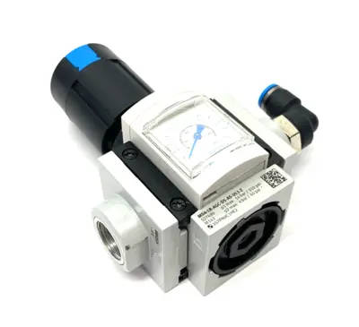 Used Festo Modular Pressure Regulator 527690 w/ 3/8" Adapters Air Pressure Regulators Michigan US | Maverick Industrial Sales #1395024