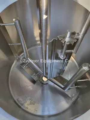 Feldmeier 500 Gallon Stainless Steel Single Shell Mix Tank, Dome Top, Cone Bottom