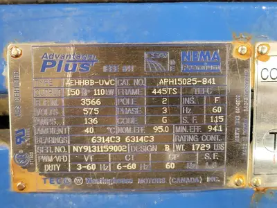NEW TECO-WESTINGHOUSE APH15025-841