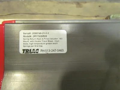 Mogas Quarter Turn Isolation Ball Valve Size 2" w/A Triac 2R1750SRV6 Actuator