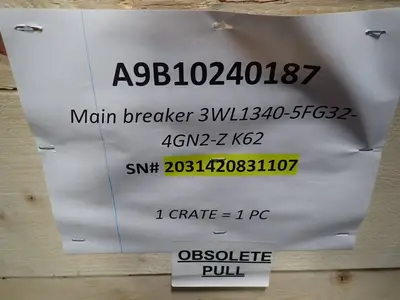 USED SIEMENS 3WL13405FG324GN2Z K62