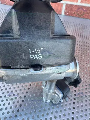 USED 2- ITT PURE FLO RA25MAX DIAPHRAGM VALVE W/ 1 1/2" TO 3/4" SANITARY FITTING