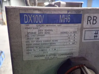 USED 2013 YASKAWA MOTOMAN MOTOMANMH6
