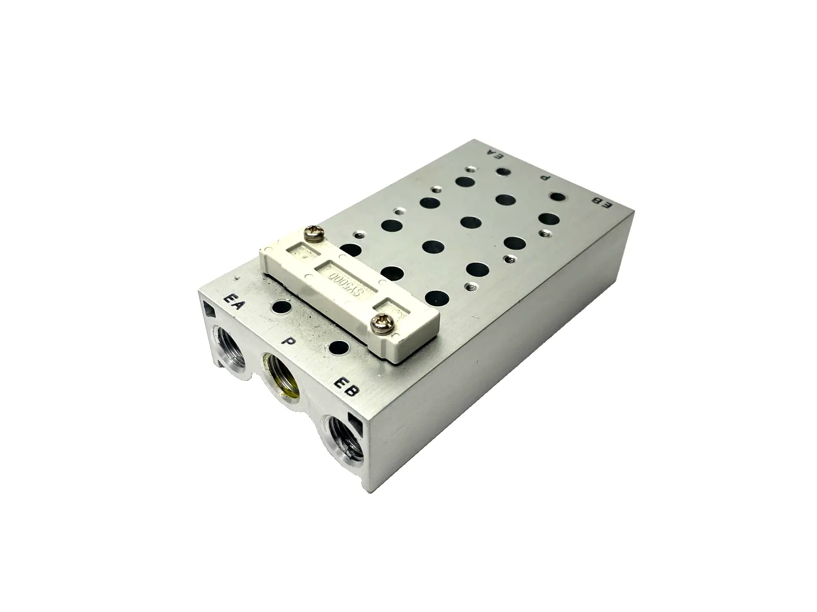 SS5Y5-20-05-00N | SMC  Pneumatic Valve Manifold/Base, 5-Stations, 1/4" NPT - Used
