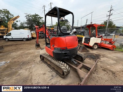 Used 2019 KUBOTA U35-4 Excavators New Jersey US | Proxy Equipment #1424203