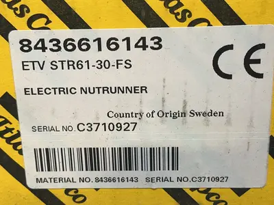 New | in-Stock ATLAS COPCO ETV STR6130FS Tooling & Accessories (Other) Ohio US | HGR 24 #1543265