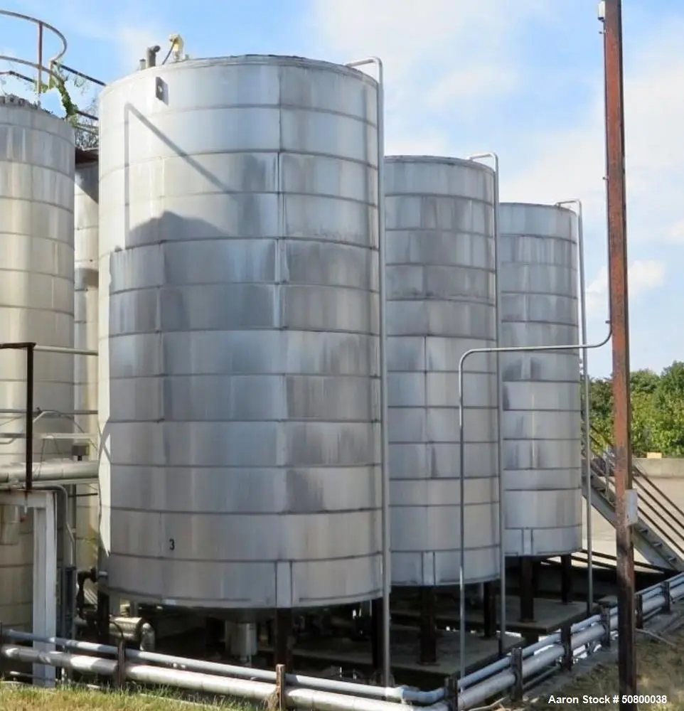 Large Capacity 10,000 Gallon 304L Stainless Steel Process Tank