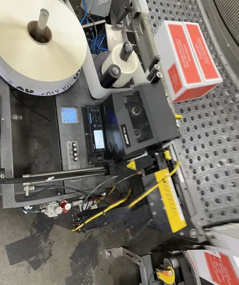 Box Labeling Station with Check Weigher