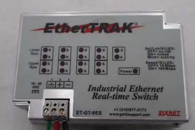 Sixnet Model: ET-GT-9ES-1  Real-time Industrial EtherTRAK Switch STOCK L-288-C