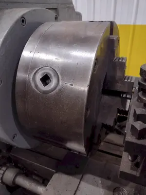 15" X 32" MANNAIONI MAN-AU-CYCLE THREADING LATHE, 4" HOLE: STOCK #16992