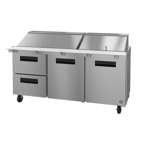 Hoshizaki SR72B-30MD2 72" Steelheart Mega Top Sandwich/Salad Prep Table w/ Refrigerated Base, 115v