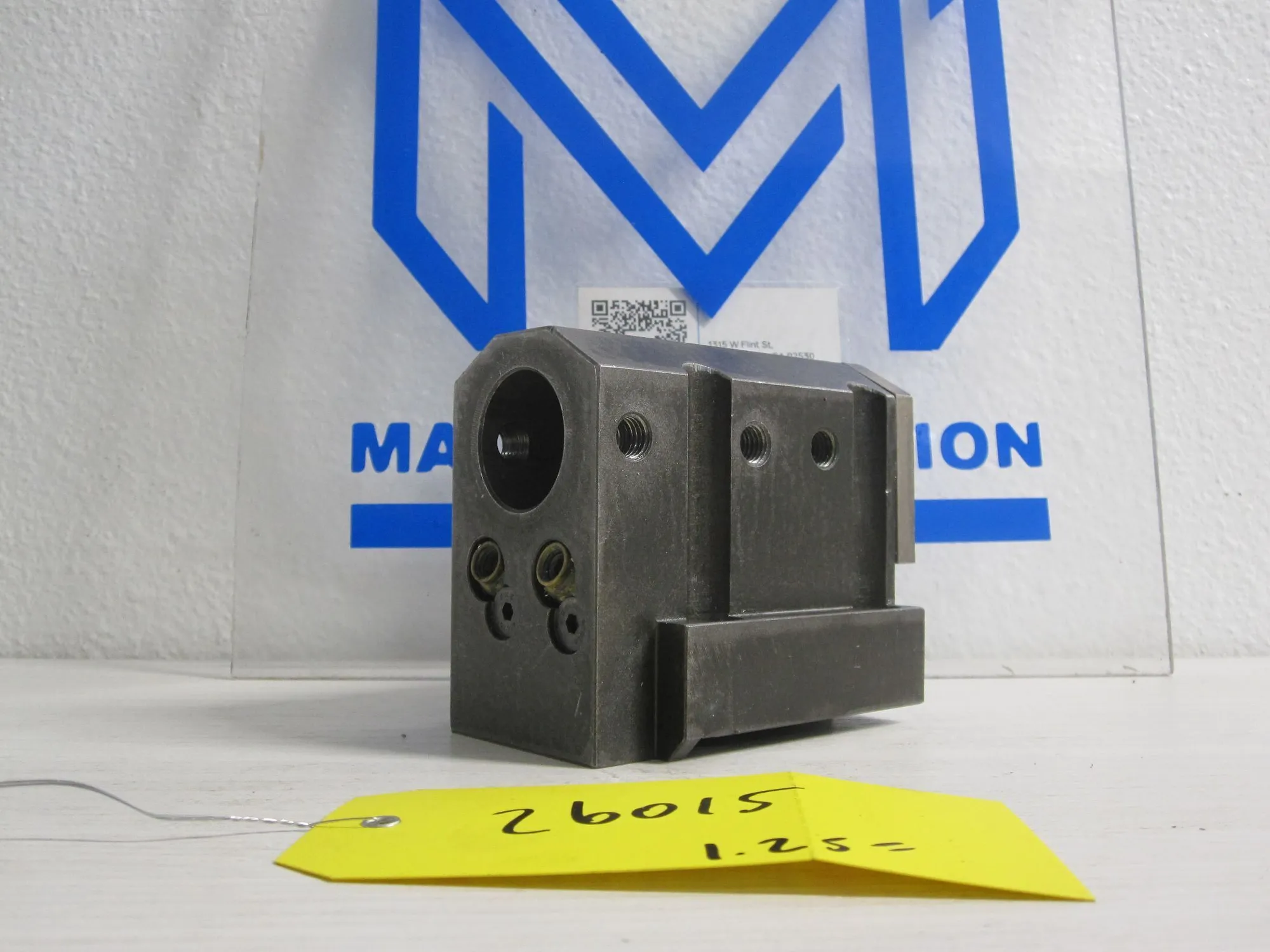 2x BMT45 Static Boring Bar Holder 1.25" 1 1/4" 58mm x 58mm Doosan Lynx Puma